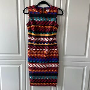 GENTLY WORN Calvin Klein Colorful Mini Dress